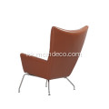 Hans J. Wegner CH445 былғары қанатты креслоларының көшірмесі